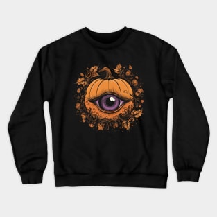 Halloween Pumpkin, Spooky Pumpkin Face Crewneck Sweatshirt